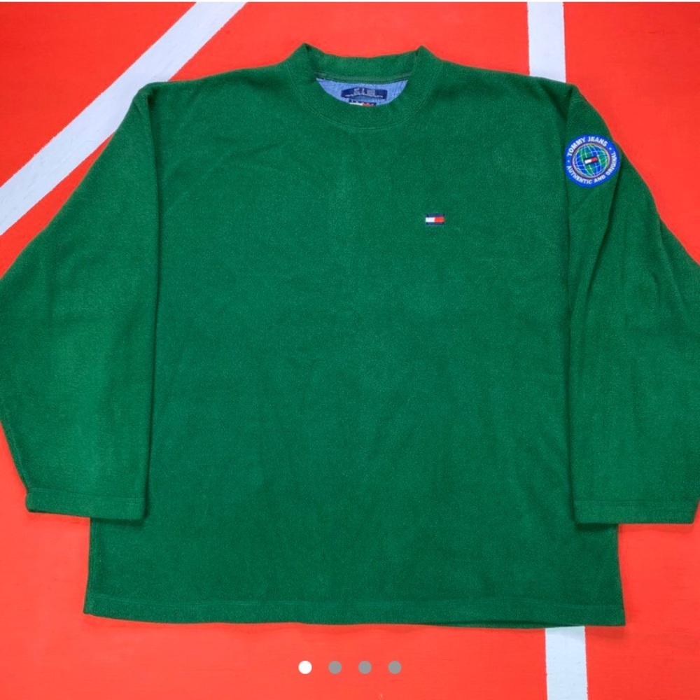 Tommy Jeans Tommy Hilfiger Fuzzy Green Pullover